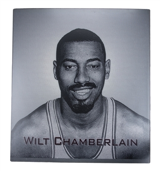 Wilt Chamberlain 25x28 Enshrinement Portrait Formerly Displayed In Naismith Basketball Hall of Fame (Naismith HOF LOA)